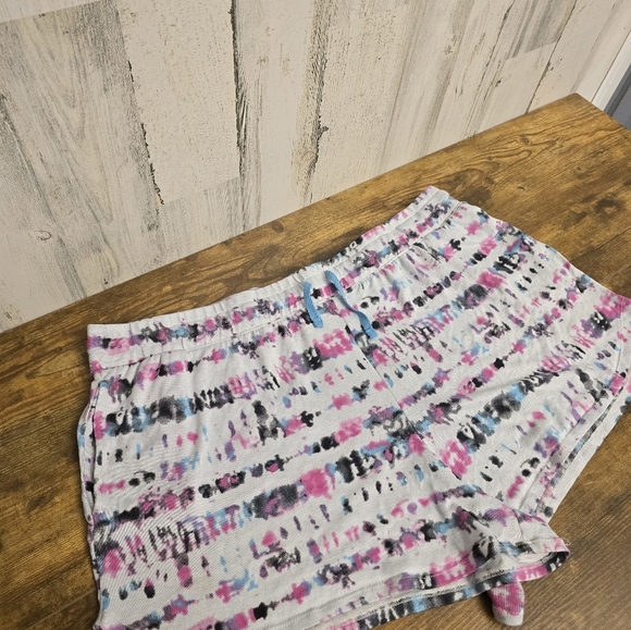 Secret Treasure Tie-Dye Lounge Shorts Womens Plus Size 2X - Picture 2 of 8